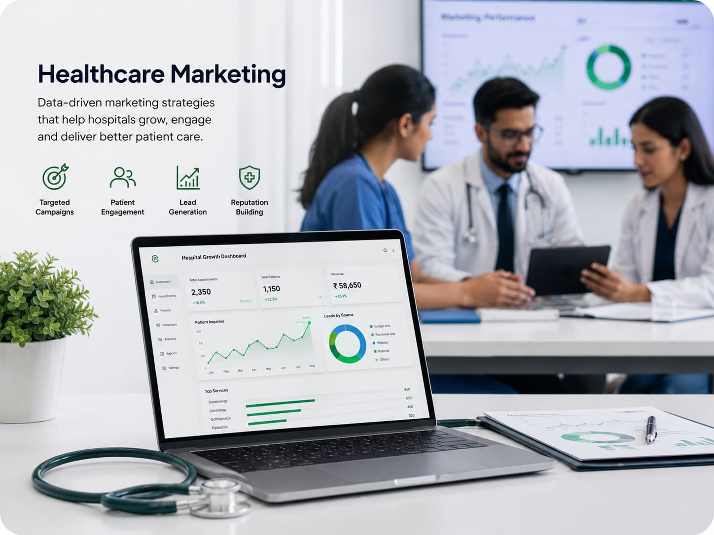 Health Care Marketing Doctors Consulting Patients